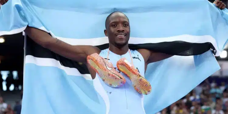 Letsile Tebogo Won His First Senior Global Title And Botswana'S First Ever Gold Medal At The Olympics