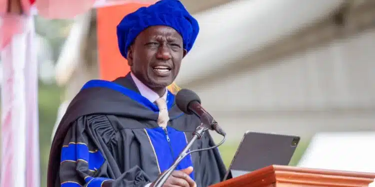 President William Ruto Speaks At The University Of Eastern Africa, Baraton'S 42Nd Graduation Ceremony In Nandi, August 18, 2024. | Photo: Pcs