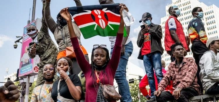 Youth Protesters Engaged In The Anti-Finance Bill 2024 Demonstrations. Photo/Courtesy