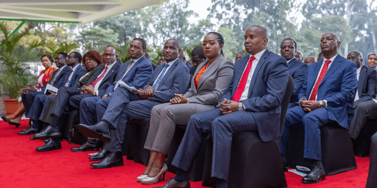 New Cabinet Secretaries During The Swearing Ceremony At State House, Nairobi. Photo/Pcs.