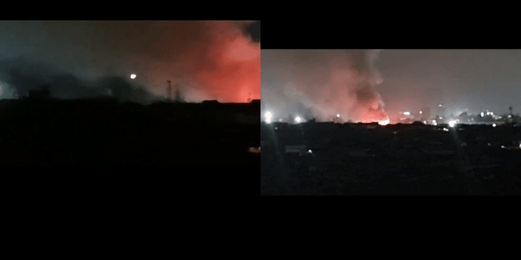 Photos Of The Fire Incident At Mashimoni, Kibra In Nairobi County On August 14, 2024. Photo/Courtesy.
