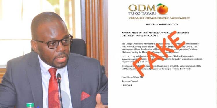 Odm Dismisses Moses Kajwang'S Appointment As Homa Bay Chair