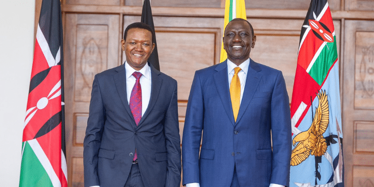 Alfred Mutua Issues Statement Amid Looming Teachers’ Strike Labours Cs Alfred Mutua And President William Ruto. Photo/ Pcs