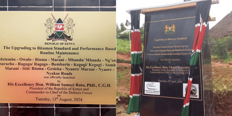 Photos Showing The Project Launched In In Kisii County By President William Ruto And Former President Uhuru Kenyatta. Photo/Morara X.
