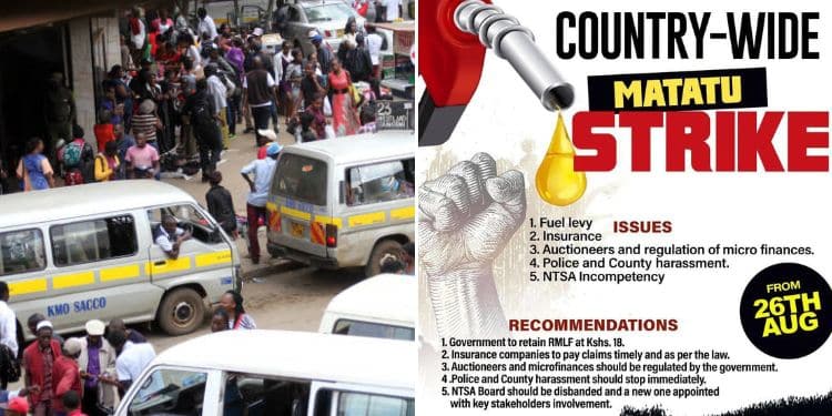 Matatu Operators Announce Nationwide Strike, Give Date Matatu Operators Announce Nationwide Strike, Cite 5 Issues