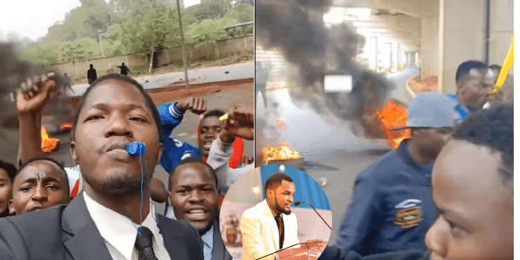 Uon Students Protesting Against Abduction Of Madzao Rocha