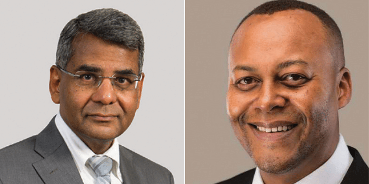 Ncba Announces Board Leadership Changes After Posting Ksh9.8 Billion Profit A Side To Side Photo Mukesh Shah And Kairo Thuo. Photo/ Courtesy