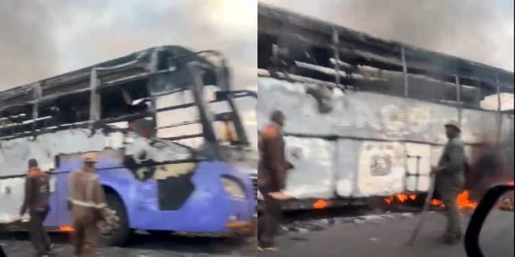 Bus On Fire