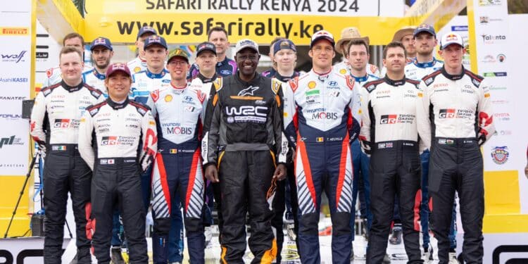 President William Ruto Flags Off The Wrc Safari Rally 2024 At Kicc, Nairobi. Photo/Pcs.