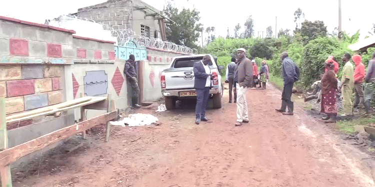 Kairi Residents Outside The Homestead Of Former Gitugi Mca Joseph Machiri Who Was Abducted On Sunday Night. Image: Alice Waithera