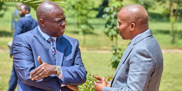 Ruto, Deputy President Rigathi Gachagua And Interior Cs Kithure Kindiki During A Meeting With National Government Administration Officers From Nairobi County, Kenya School Of Government In Lower Kabete On September 16, 2024. Pcs.