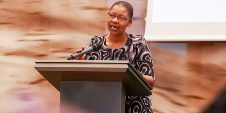 Ignite Her 4 Africa: Ag Champions Women Justice Reform The Attorney General Dorcas Oduor Giving Remarks During The Event. Photo/ Ignite Her 4 Africa