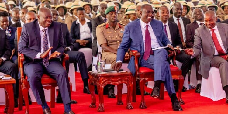 Popular Kenyans Who Lost Their Jobs In 2024 President William Ruto And Dp Rigathi Gachagua At Kenya School Of Government On Monday, September 16, 2024, With Ngao Officials. Photo/Pcs.