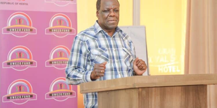 Govt Revokes Licenses Of Two Saccos, Lists Registered Ones Msmes Cs Wickliffe Oparanya. Photo/ Opranya X