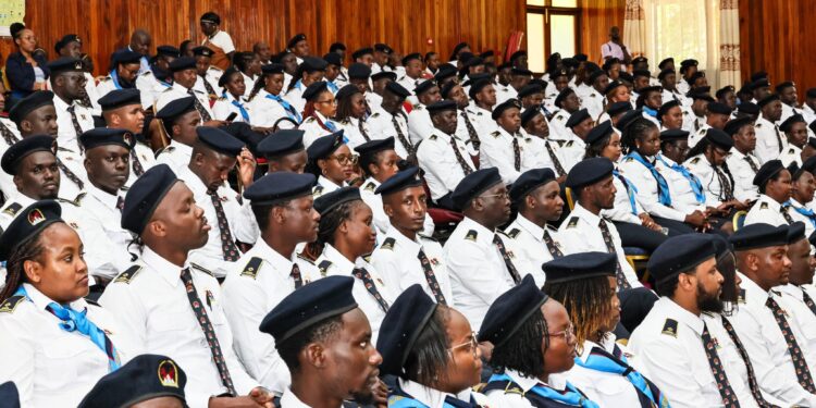 300 Newly Recruited Immigration Officers. Photo/ Ps Bitok X