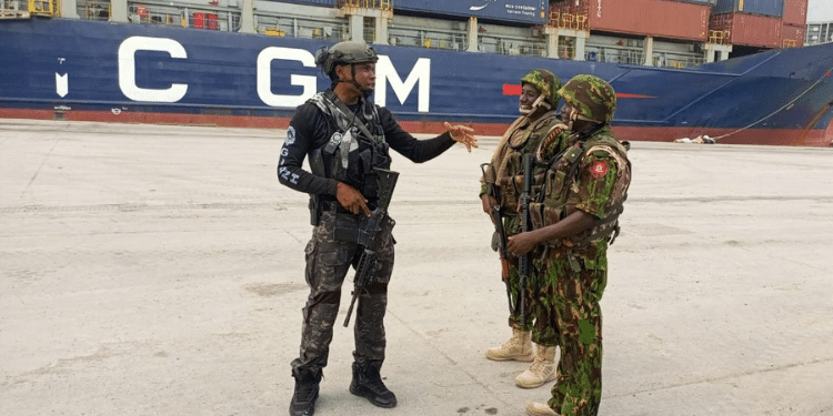 Kenyan Police Officers In Haiti. Photo/ Mss