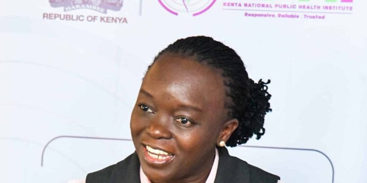 Health Cs Deborah Barasa Speaking At A Past Function. Photo/Deborah