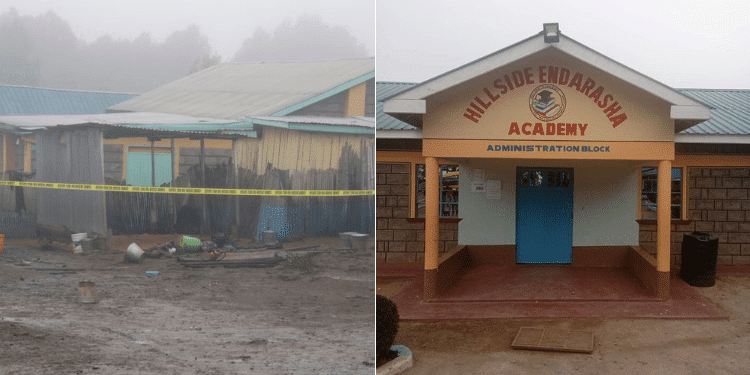 Part Of A Dormitory Is Seen Following A Fire At The Hillside Endarasha Academy In Nyeri. Photo/ Ap/ Endarasha