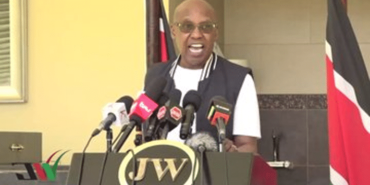 Just In: Jimmy Wanjigi Raises Alarm Over Unmarked Vehicles Camping At His Home