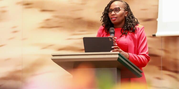 Ignite Her 4 Africa: Ag Champions Women Justice Reform The Lsk President Faith Adhiambo Giving Remarks During The Initiative. Photo/ Ignite Her 4 Africa