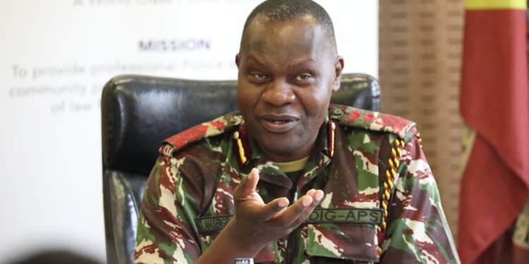 Acting Inspector General Of Police, Gilbert Masengeli. Photo/National Police Service