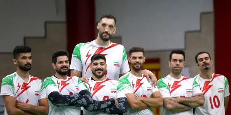 Morteza Mehrzad: Profile Of ‘Goliath' Athlete Struggling To Find A Bed In Paris Morteza Mehrzad Selakjani (Top Center) Poses For A Picture With His Iranian Teammates During A Training Session Of The Men'S Sitting Volleyball Team. Photo/ Cnn