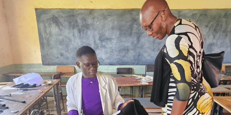 Nita Director Gilda Odera Overseeing The Administration Of The Government Trade Test At Busia Vocational Training Centre In Busia County. Photo/Nita