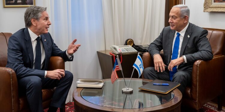 Us Secretary Of State Antony Blinken With Israeli Pm Benjamin Netanyahu In Jerusalem On Jan 30, 2023· Photo/Secretary Of State Office. 