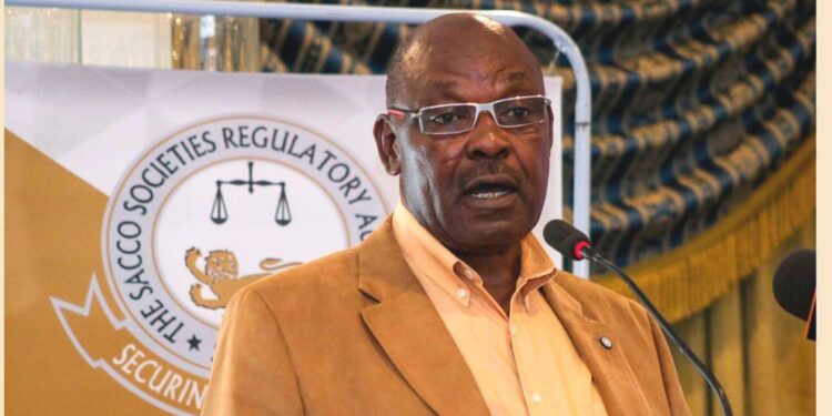 Sacco Societies Regulatory Authority (Sasra) Chairman Jack Ranguma. Photo/ Nmg Saccos