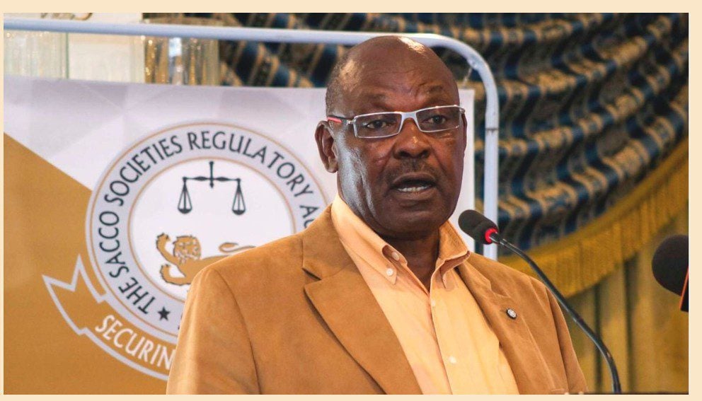 Govt Revokes Licenses Of Two Saccos, Lists Registered Ones Sacco Societies Regulatory Authority (Sasra) Chairman Jack Ranguma. Photo/ Nmg