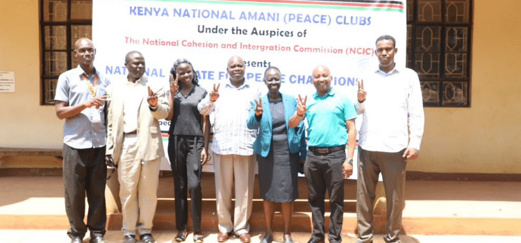Ncic Team Together With Nacadakenya Team Paid A Courtsey Call To The Principal Koyonzo Boys High School. Appreciating Him For Hosting The National Debate Championship. Photo/Ncic (X)