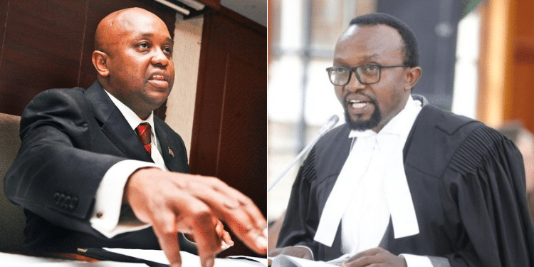 A Side To Side Photo Of Journalist Tony Gachoka And Lawyer Ndegwa Njiru. Photo/ Gachoka/ Njiru 