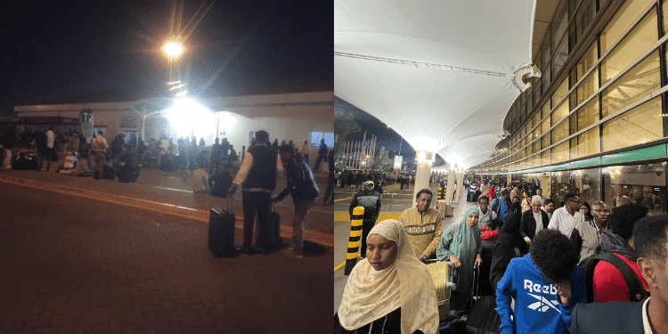 Photos Of Passengers At Jkia On September 10, 2024. Photo/ Screengrab. Nelson Amenya