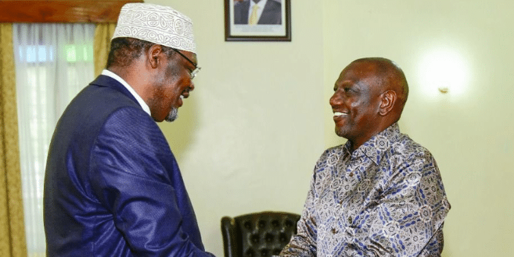Miguna Explains How Kindiki Can Become Deputy President Lawyer Miguna With President William Ruto. Photo/Miguna X Account