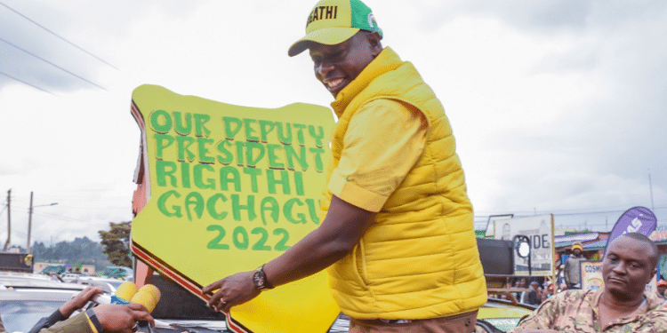 The Deputy President Righathi Gachagua Gifted By The Molo People During 2022 Campaign Rally. Photo/Gachagua X Account.
