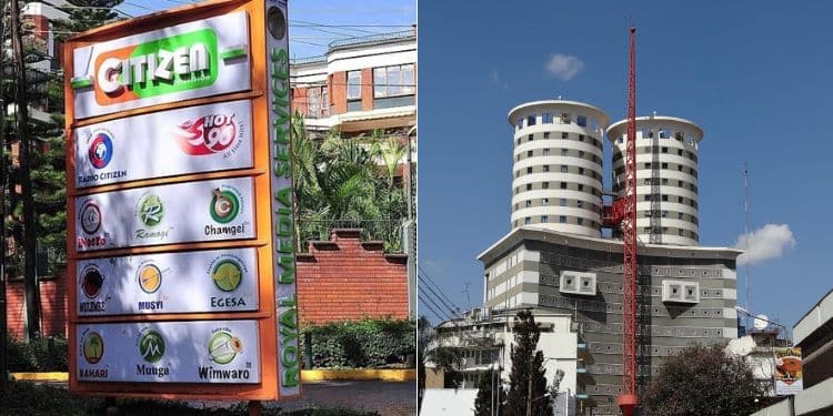 A Photo Collage Of Royal Media Services Board And Nation Media Group Head Offices. Photo/Rms, Nmg Mck