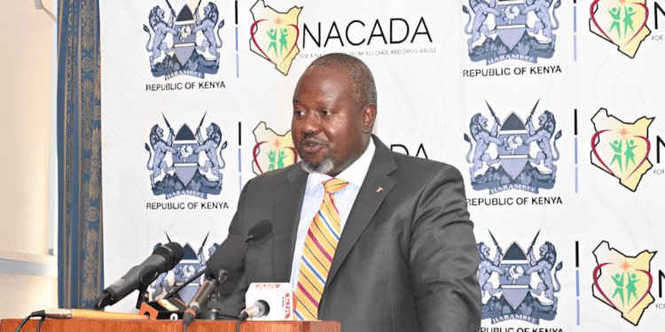 National Authority For The Campaign Against Alcohol And Drug Abuse Ceo Anthony Omerikwa During The Nacada Strategic Plan Launch 2023-2027 On June 19, 2024. Photo/Nacada