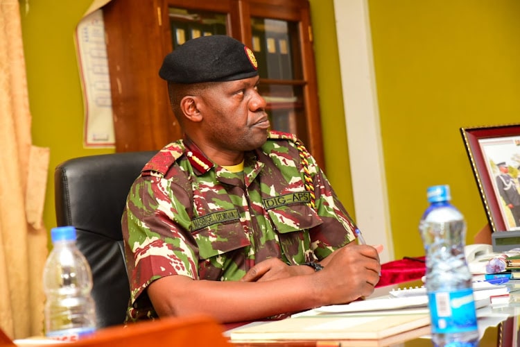 Acting Ig Gilbert Masengeli. Nps X