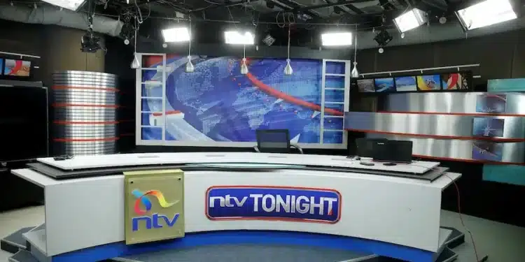 Ntv News Studio. Photo/Ntv.