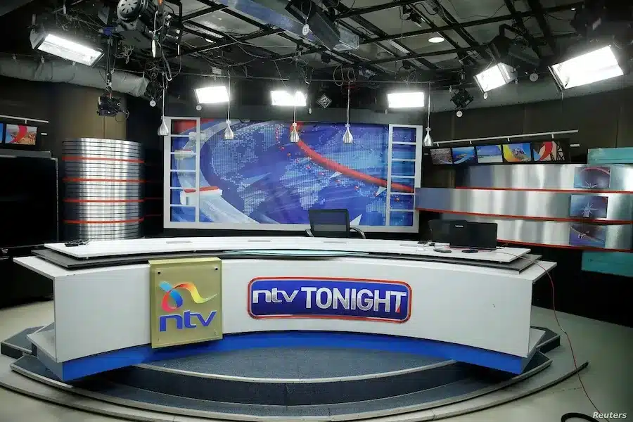 Ntv News Studio. Photo/Ntv.