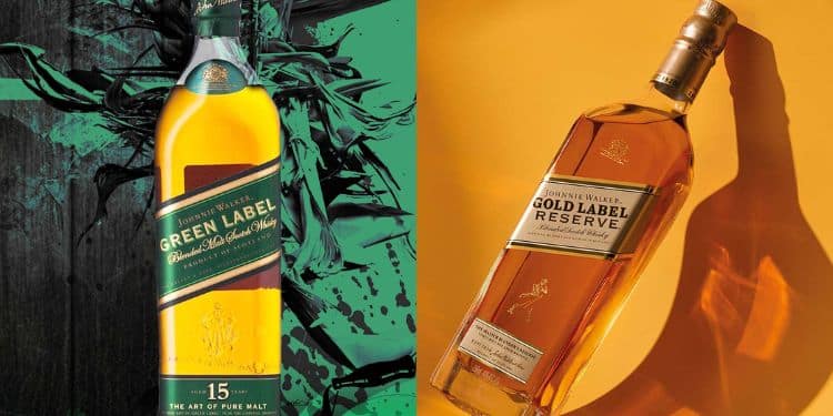 Johnnie Walker Gold Vs Green Label: Walker Town Finest Whisky Johnnie Walker Green Label And Gold Reserve