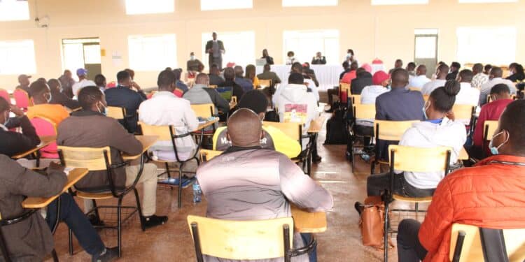 Govt Announces Marketable Training Opportunities For Youth In Select Businesses Enable Youth Program Training Youths On Poultry And Vegetable Value Chains. Photo/ Kenya School Of Agriculture/X