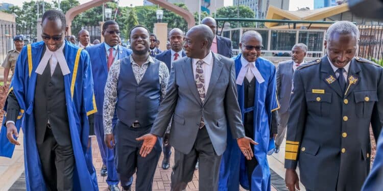 Dp Rigathi Gachagua And His Team Arriving At Parliament Buildings On October 17, 2024. Photo/ Parliament.