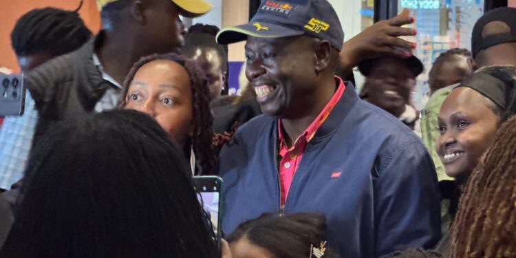 Dp Gachagua Interacting With Citizens At Sarit Centre. Photo/Nyakundi X