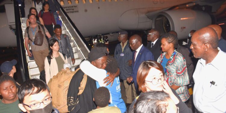 Kenya’s Mfa During Evacuation Of Nationals And Personnel Of United Nations, Agencies, The Diplomatic Corps And International Regional Organizations Accredited To Nairobi Who Were Trapped In The Sudan Conflict In 2023. Photo/Mfa. 