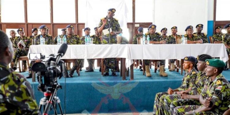 Commander Kenya Navy Major General Paul Otieno During The Ceremony Held On October 8, 2024.Photo/ Kdf.