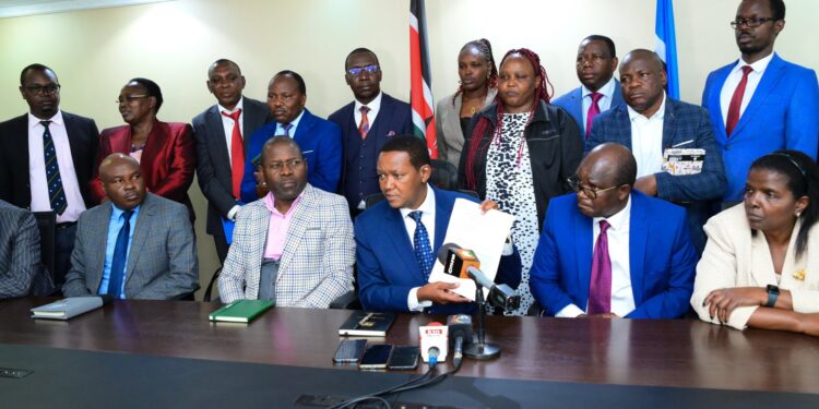 Dedan Kimathi University Of Technology (Dekut) Lecturers And Kusu Members Demonstrate Outside The Institution In Nyeri On September 18 2024. Photo Nmg