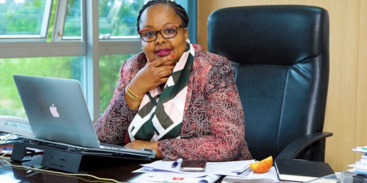 Gachagua, Secretary To The Cabinet Mercy Wanjau. Photo/ Wanjau X.