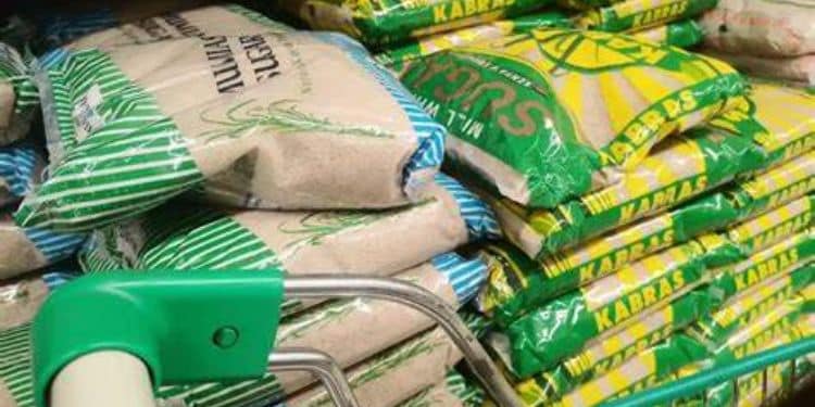 Packed Sugar In Supermarket Shelf. Photo/ Khusoko