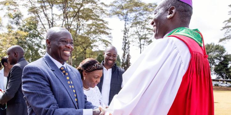 Ruto Reveals Why He Avoided Gachagua'S Meeting Dp Rigathi Gachagua And The Wife Dorcas Rigathi As They Were Being Welcomed To The Ack 34Th Embu Event At Kigari Ttc. Photo/ Gachagua X